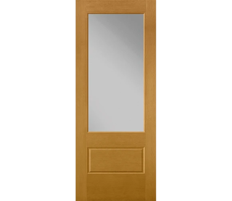 Charleston 3 Quaters Light Fiberglass Entry Door