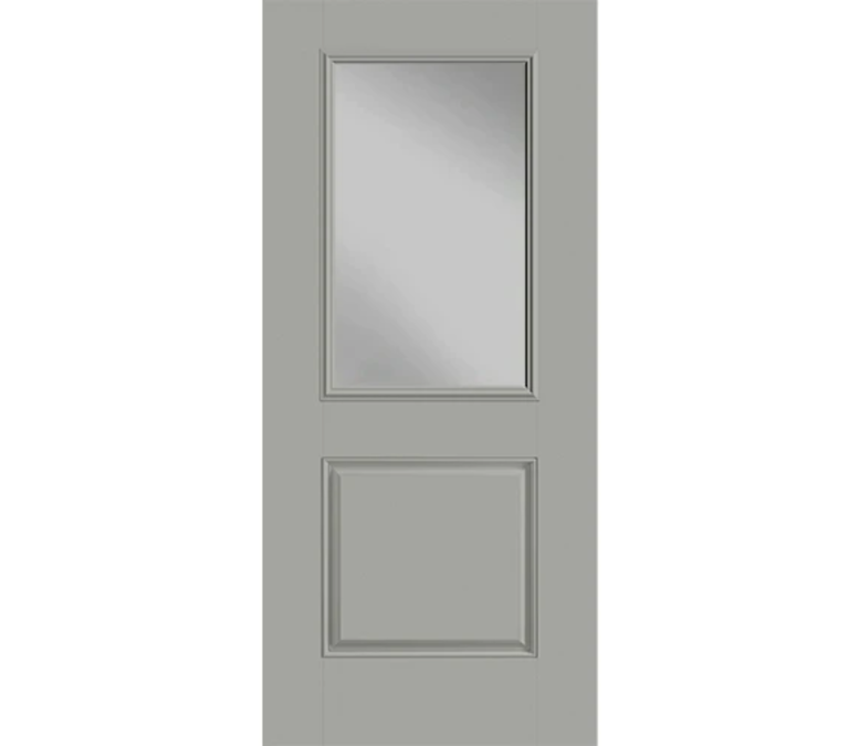 Charleston One Half Light 1 Panel Fiberglass Entry Door